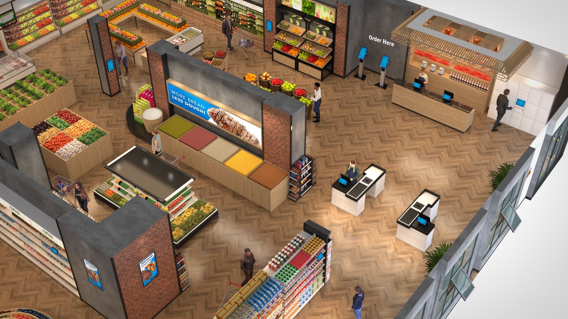 交互式解決方案,讓百貨商超購物更方便 Make Grocery Shopping Easy with Interactive Solutions