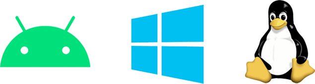 Android, Windows 或Linux。隨心選擇。 Android, Windows 或Linux。隨心選擇。